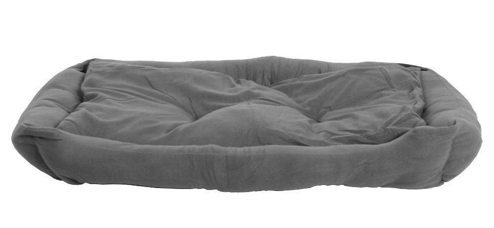 XXL Hundebett / Hundekissen grau, 120x80 cm mit Wendekissen