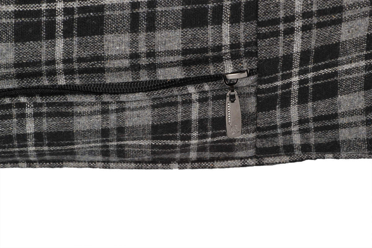 Hundekissen extra dick, grau / schwarz