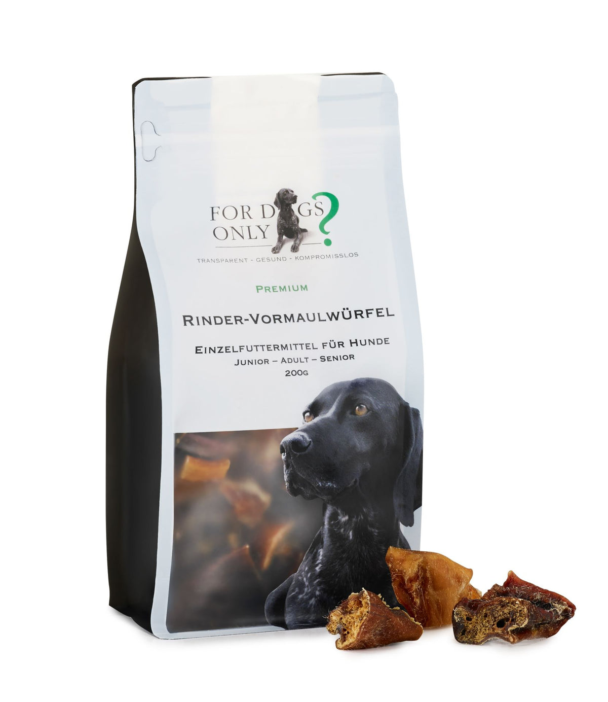 For Dogs Only Rinder-Vormaulwürfel – Hundesnack 200 g