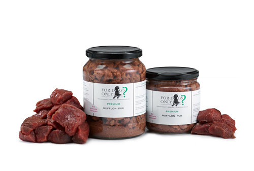 For Dogs Only Premium Hundefutter Mufflon Pur - Ergänzungsfutter