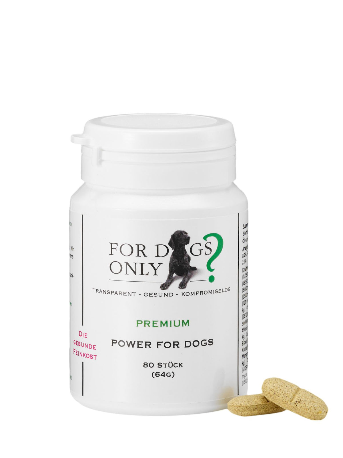 For Dogs Only Power for Dogs – Vitamin- & Mineralergänzung - 80 Stück - 64g