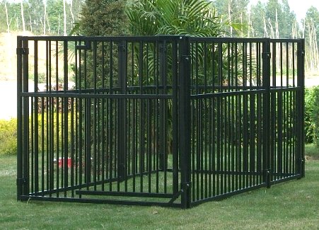 Colour Rohrstab-Welpenelement 0,9 x 0,85 m, schwarz