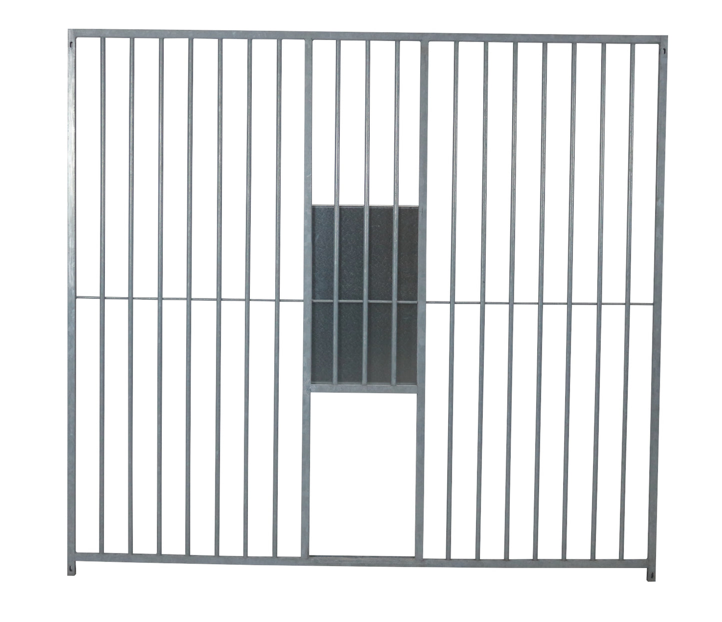 Preisstar Hundezwinger Rohrstab-Elemente mit Schlupf und Schieber 8 cm Rohrabstand