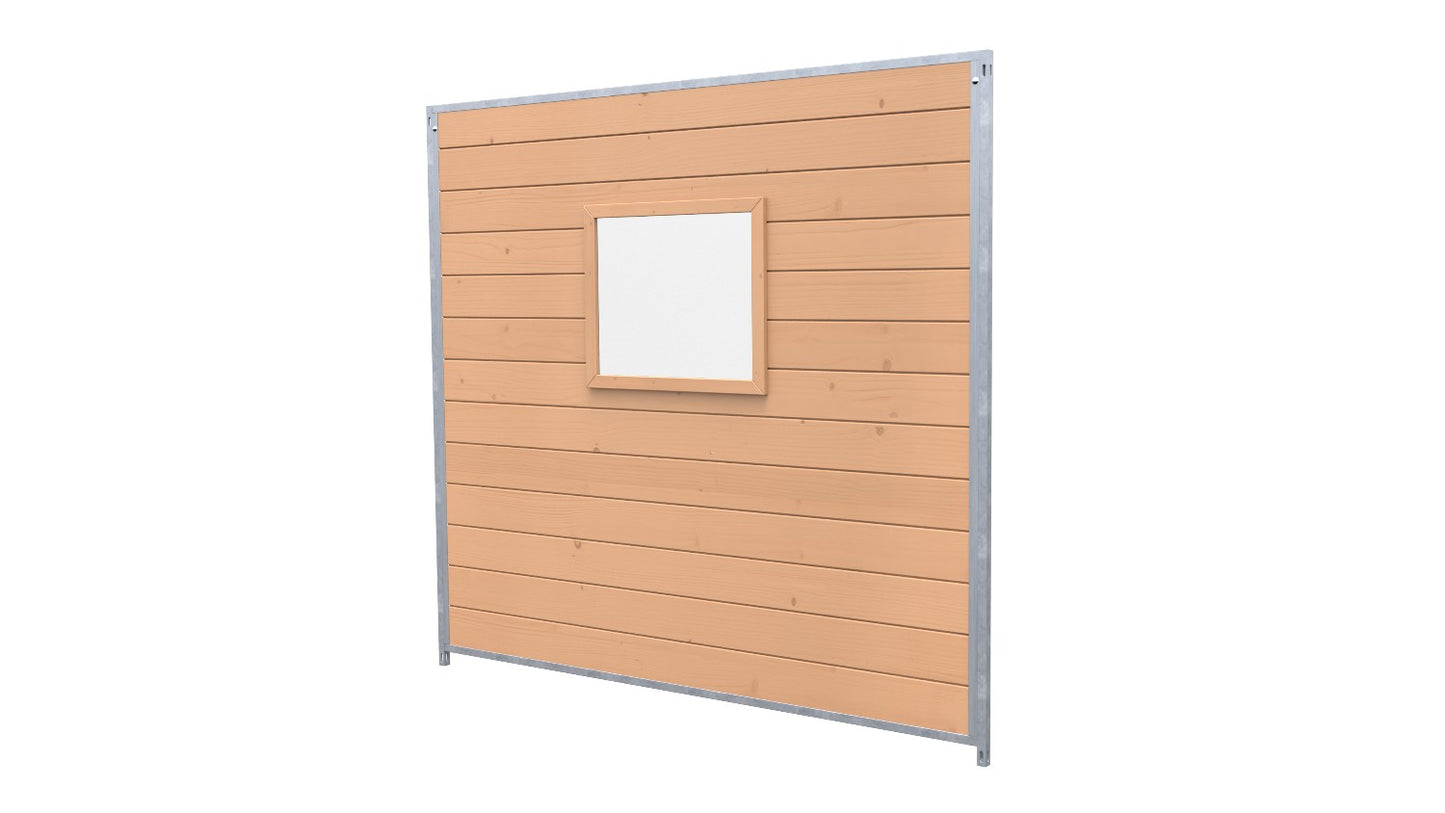 Hundezwinger Holzelemente Sonderserie mit Fenster