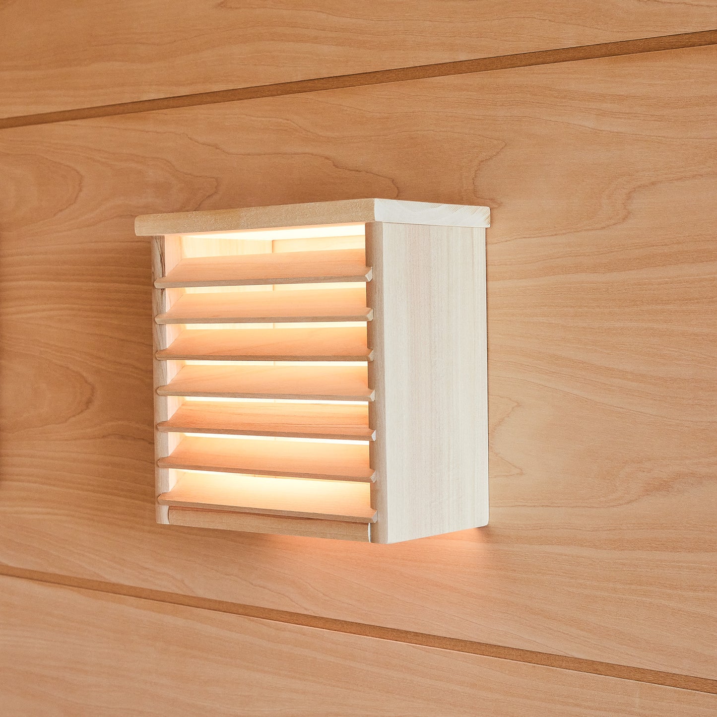 Sauna Lampenschirm mit Lamellen