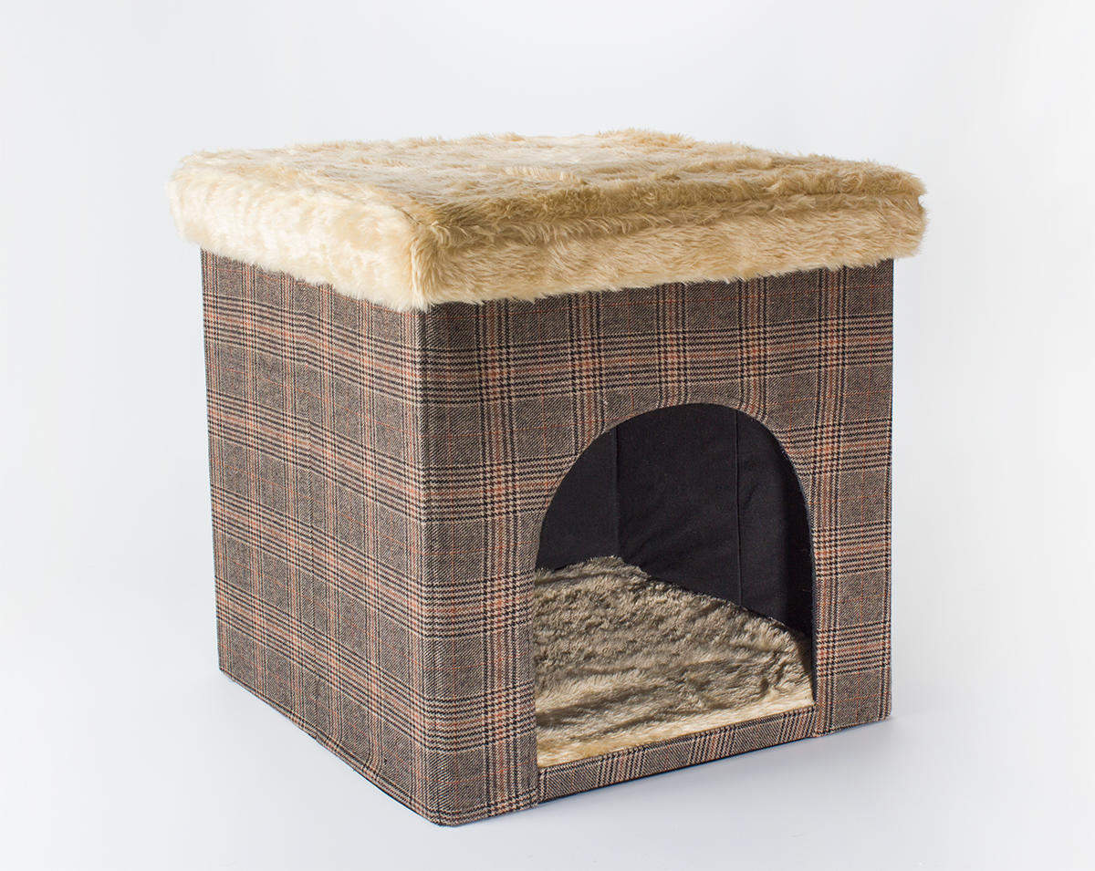 Hundehöhle / Katzenhöhle und Hocker, 50x50x50cm