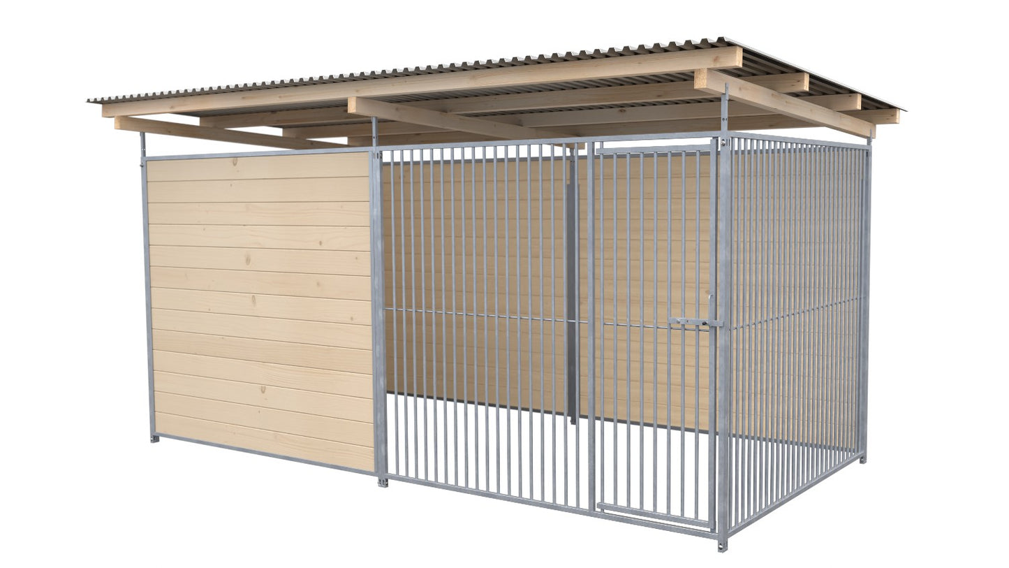 SAUERLAND Hundezwinger 2 x 4 m mit Dach