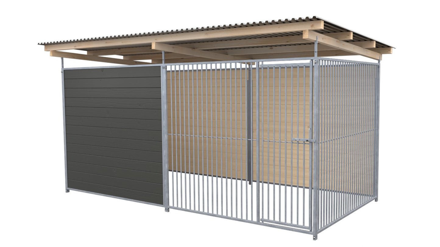 SAUERLAND Hundezwinger 2 x 3 m mit Dach
