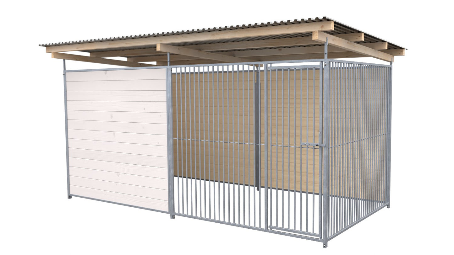 SAUERLAND Hundezwinger 2 x 4 m mit Dach