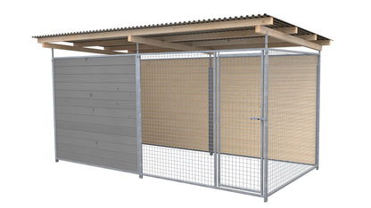 SAUERLAND Hundezwinger 2 x 4 m mit Dach