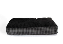 Hundekissen extra dick, grau / schwarz