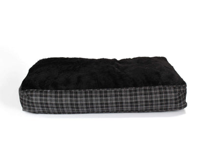 Hundekissen extra dick, grau / schwarz