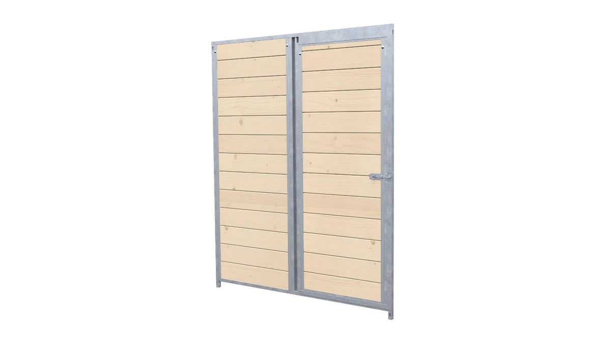 Hundezwinger Holzelemente Sonderserie mit Tür