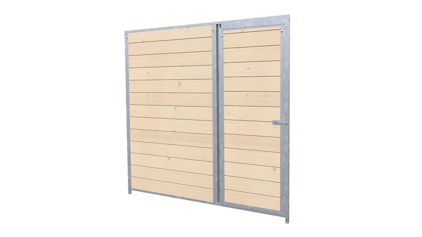 Hundezwinger Holzelemente Sonderserie mit Tür