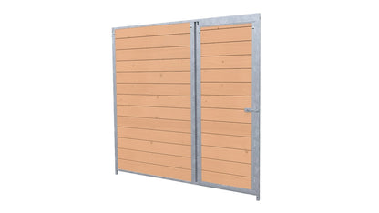 Hundezwinger Holzelemente Sonderserie mit Tür
