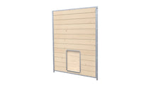 Hundezwinger Holzelemente Sonderserie mit Schlupf und Klappe
