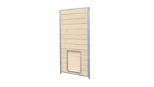 Hundezwinger Holzelemente Sonderserie mit Schlupf und Klappe