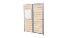 Hundezwinger Holzelemente Sonderserie mit Fenster und Tür