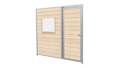 Hundezwinger Holzelemente Sonderserie mit Fenster und Tür