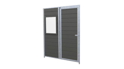 Hundezwinger Holzelemente Sonderserie mit Fenster und Tür