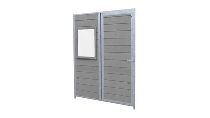 Hundezwinger Holzelemente Sonderserie mit Fenster und Tür