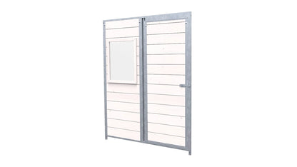 Hundezwinger Holzelemente Sonderserie mit Fenster und Tür