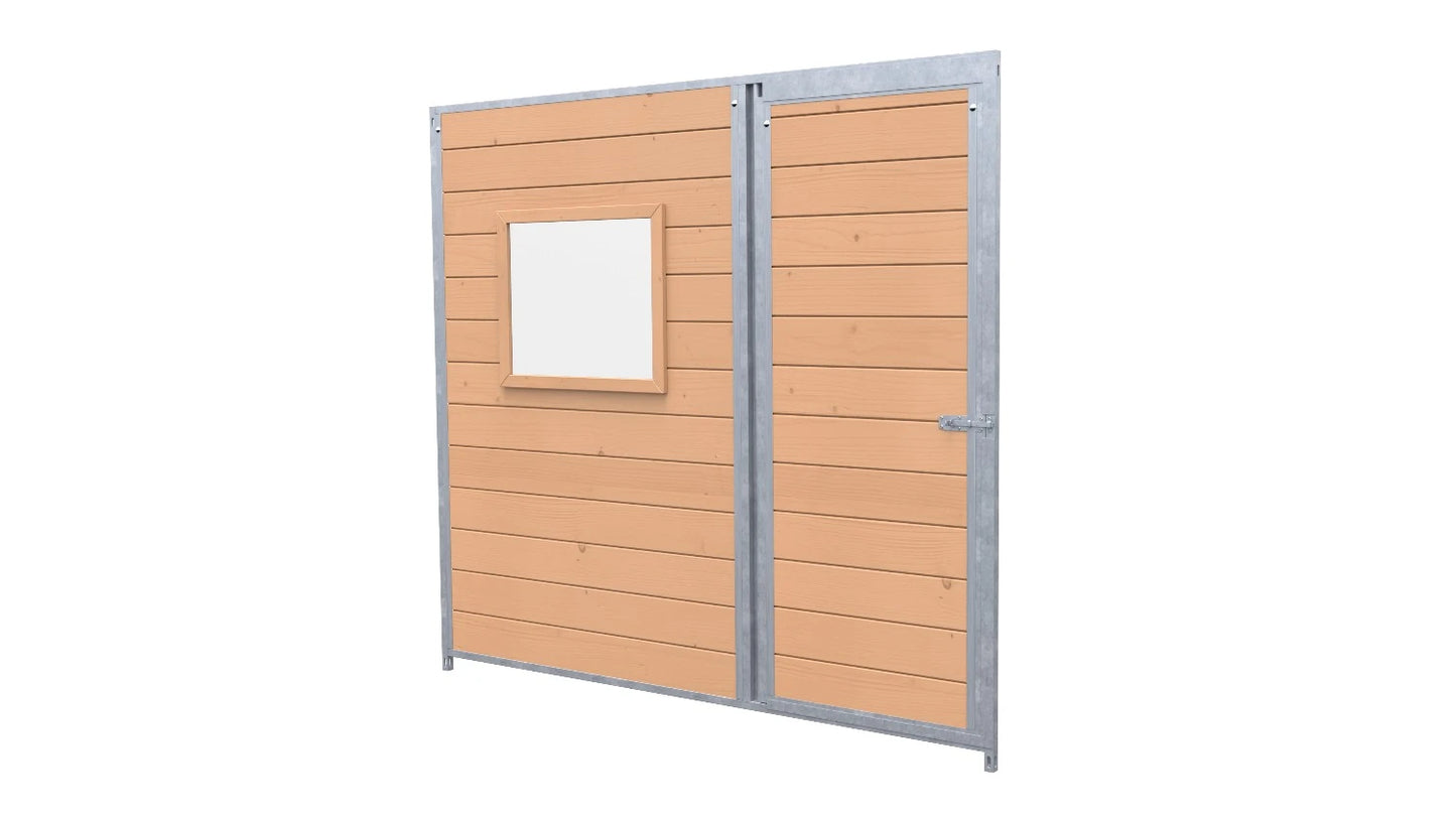Hundezwinger Holzelemente Sonderserie mit Fenster und Tür