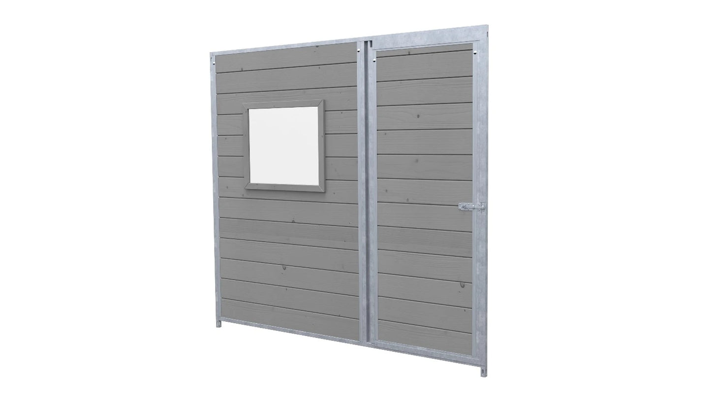 Hundezwinger Holzelemente Sonderserie mit Fenster und Tür
