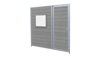 Hundezwinger Holzelemente Sonderserie mit Fenster und Tür