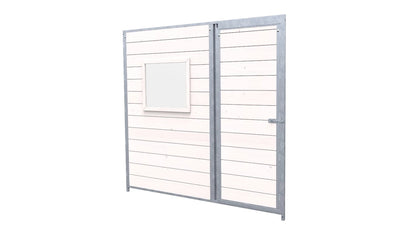 Hundezwinger Holzelemente Sonderserie mit Fenster und Tür