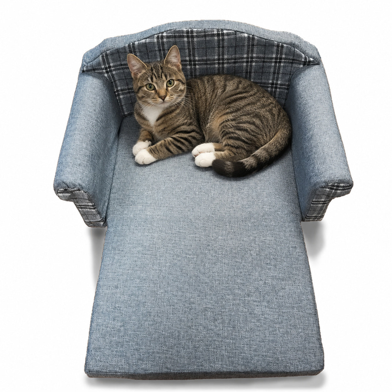 Hundesofa / Katzensofa, ausklappbar mit Textilbezug