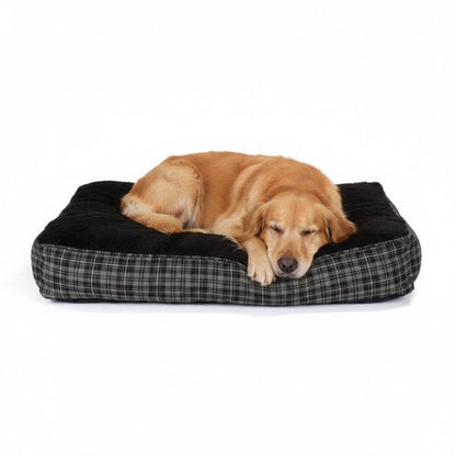 Hundekissen extra dick, grau / schwarz