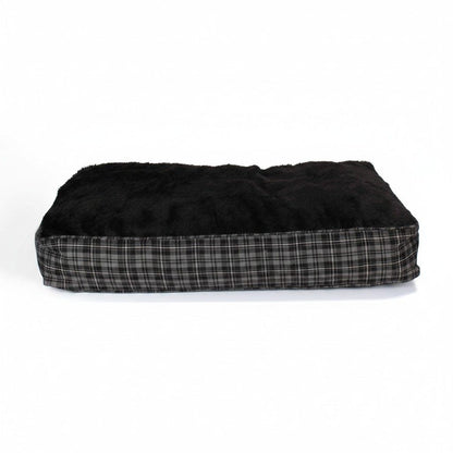 Hundekissen extra dick, grau / schwarz