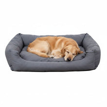 Hundebett modern grau, mit Wendekissen