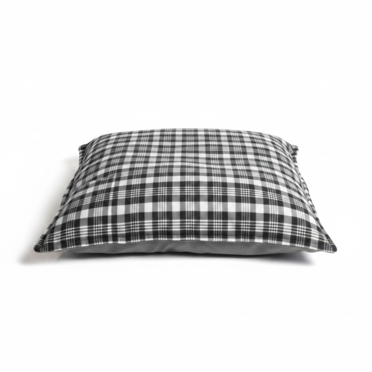 Hundebett / Hundekissen XXL grau/Karo, 120x100 cm, Wendekissen