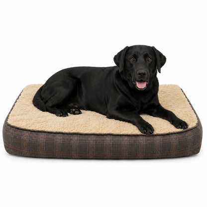 Hundekissen XL extra dick, Tweed-Optik, 100x70 cm