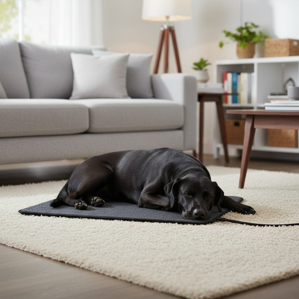 Wärmeplatte / Heizmatte für Hunde, elektrisch beheizte Unterlage aus Filz