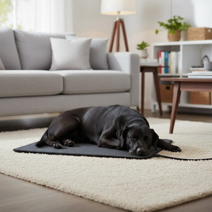Wärmeplatte / Heizmatte für Hunde, elektrisch beheizte Unterlage aus Filz