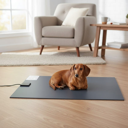 Wärmeplatte / Heizmatte für Hunde, elektrisch beheizte Unterlage aus PVC