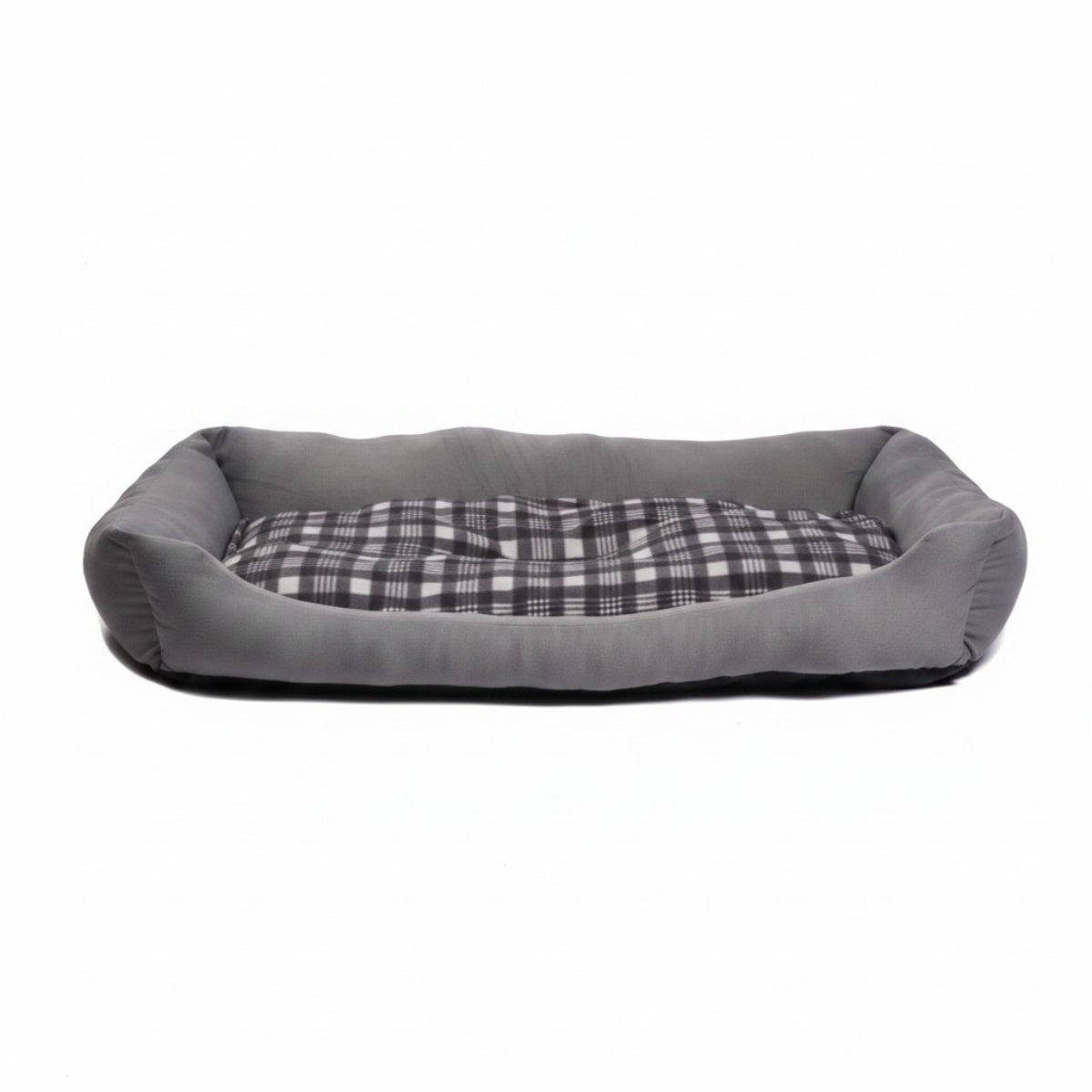 XXL Hundebett / Hundekissen grau, 120x80 cm mit Wendekissen