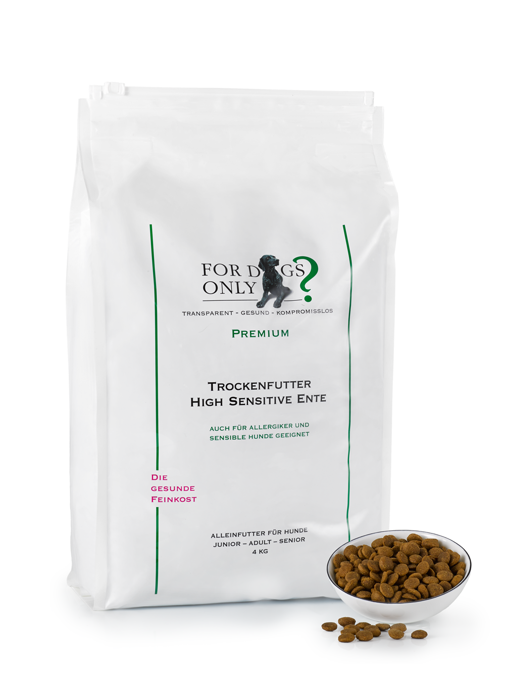 For Dogs Only High Sensitive Ente – Trockenfutter für Hunde