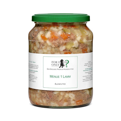 For Dogs Only Premium Hundefutter Menue Lamm - Nassfutter