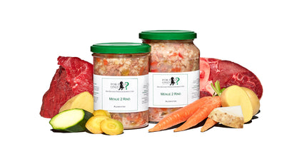 For Dogs Only Premium Hundefutter Menue Rind - Nassfutter