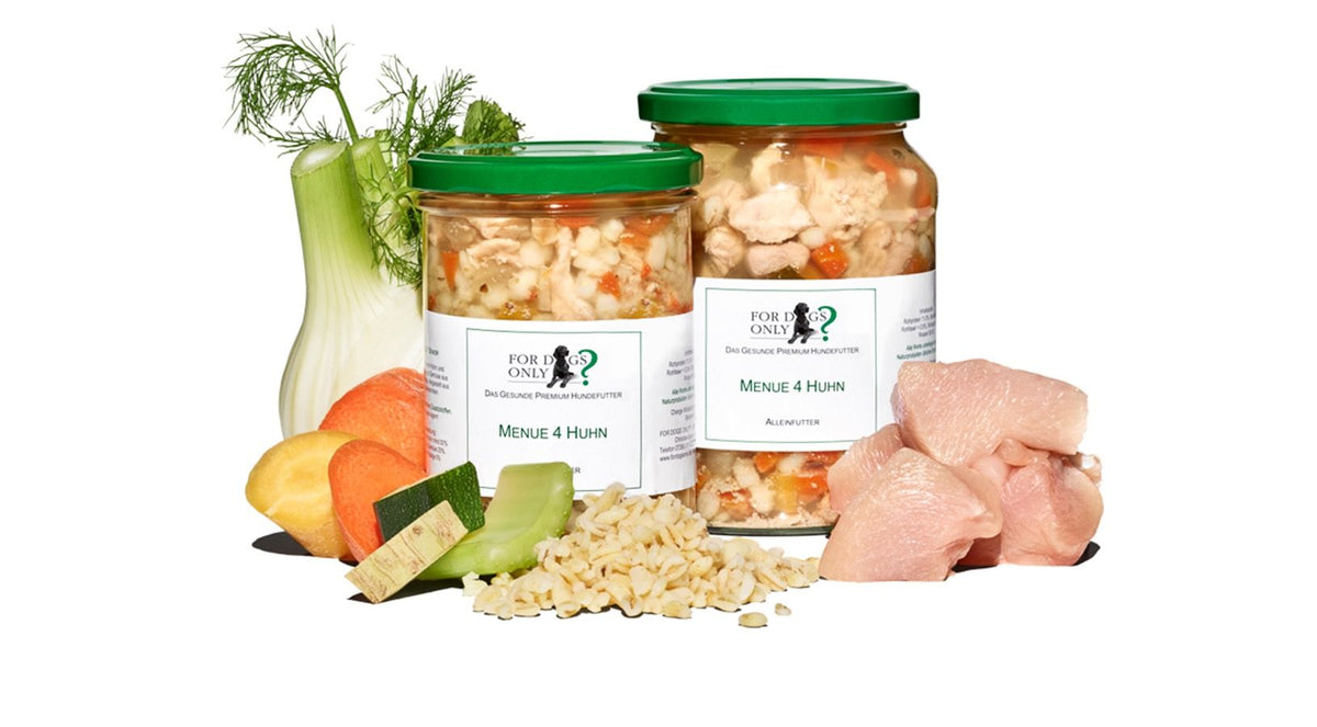For Dogs Only Premium Hundefutter Menue Huhn - Nassfutter