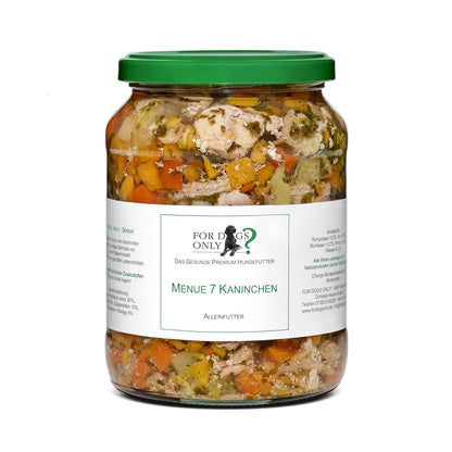 For Dogs Only Premium Hundefutter Menue Kaninchen - Nassfutter