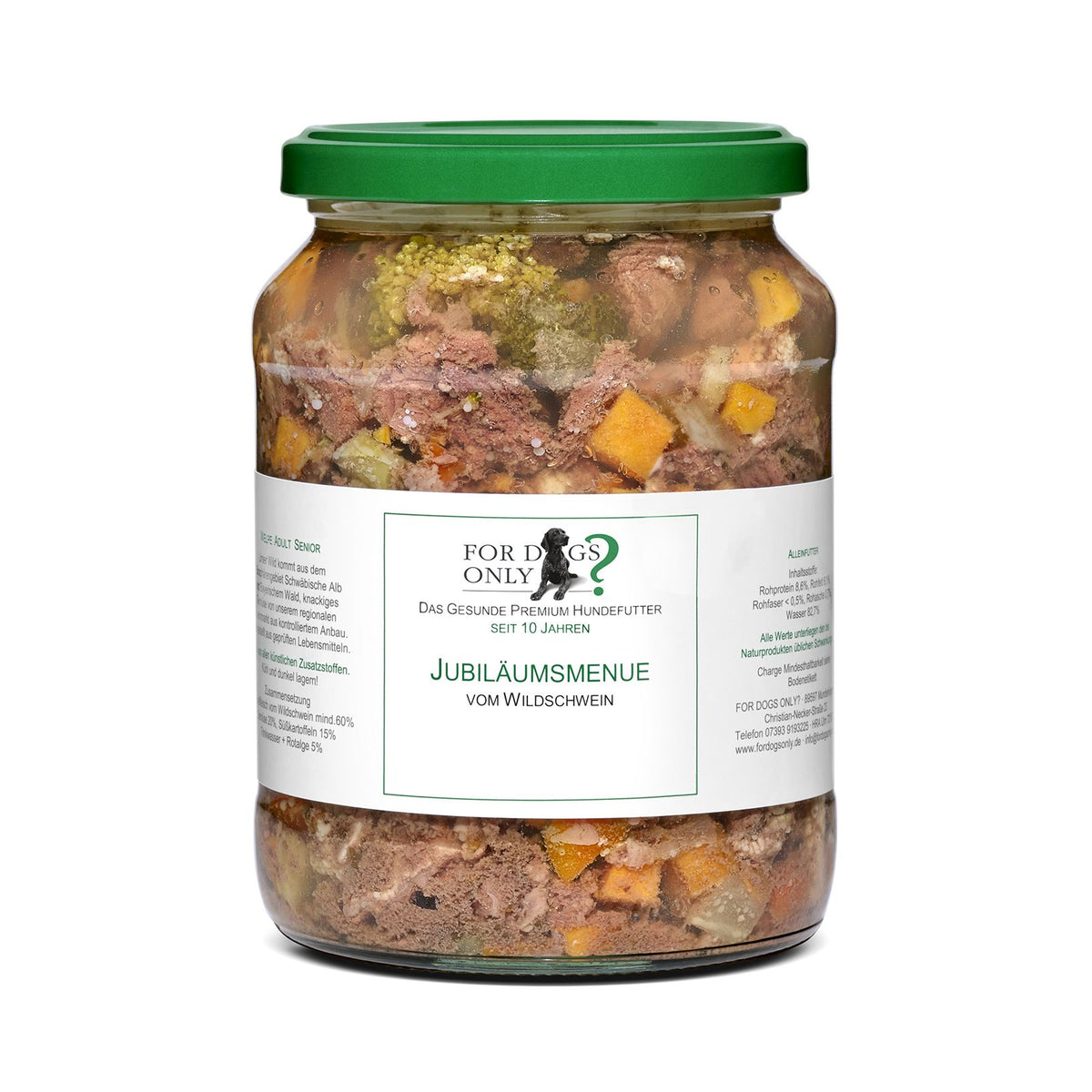 For Dogs Only Premium Hundefutter Menue Jubiläumsmenue - Nassfutter