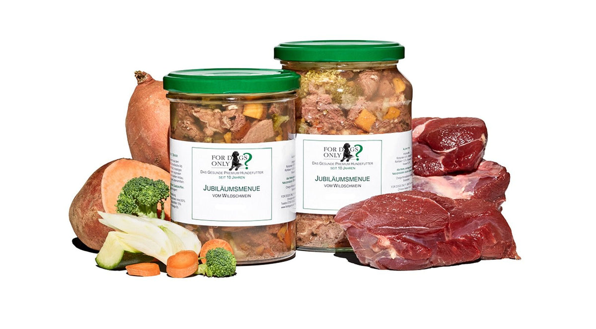 For Dogs Only Premium Hundefutter Menue Jubiläumsmenue - Nassfutter