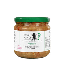 For Dogs Only Premium Hundefutter Welpenmenue mit Lamm - Nassfutter