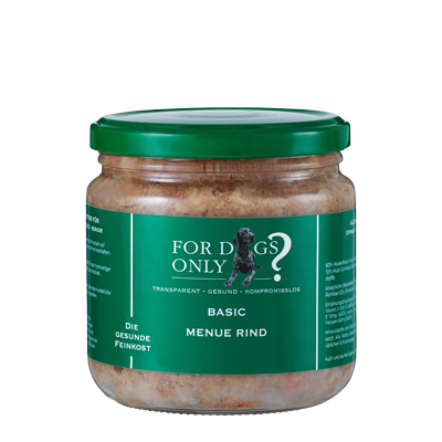For Dogs Only Basic Hundefutter Menue Rind - Nassfutter