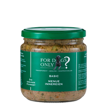 For Dogs Only Basic Menü Innereien – Nassfutter für Hunde